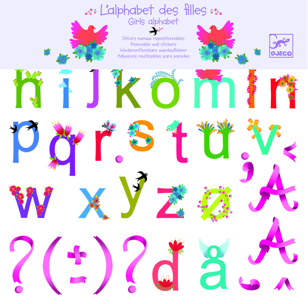 Falmatrica - Betűkészlet lánynak - Girls alphabet – fő nézet