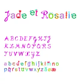Falmatrica - Betűkészlet lánynak - Girls alphabet