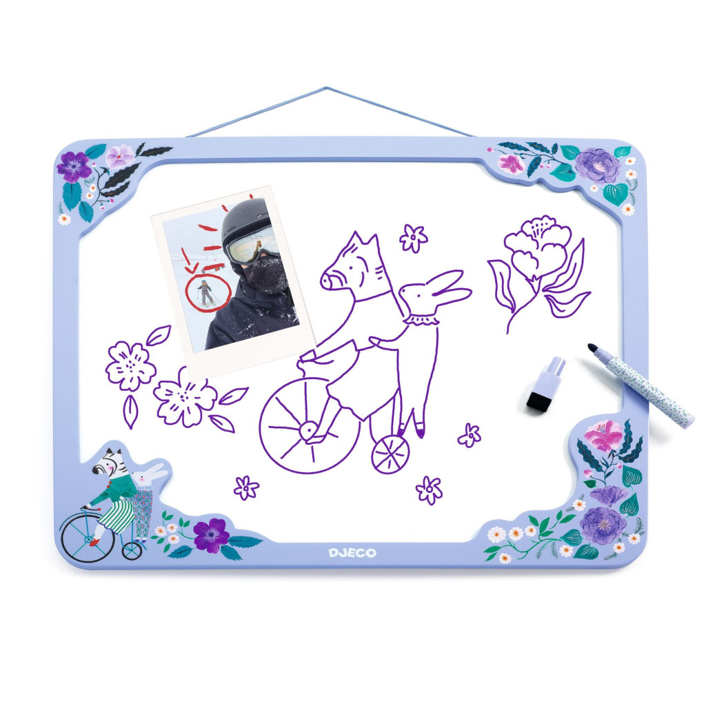 Mágnestábla - Zebra illusztációval - Zebra board – fő nézet