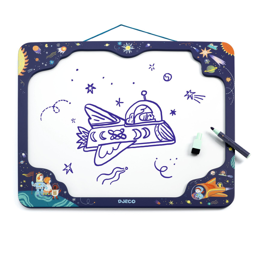 Mágnestábla - Űrhajós illusztációval - Space board – fő nézet