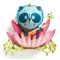 Djeco 3D-s faldekoráció - Panda - Panda bear, 3–5 év, Többszínű