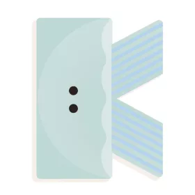 Állatdekor betű - K - Graphic animal letter