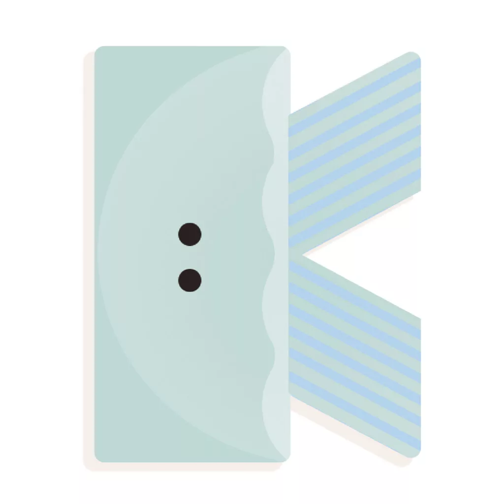 Állatdekor betű - K - Graphic animal letter fő kép