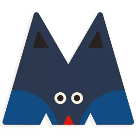 Állatdekor betű - M - Graphic animal letter