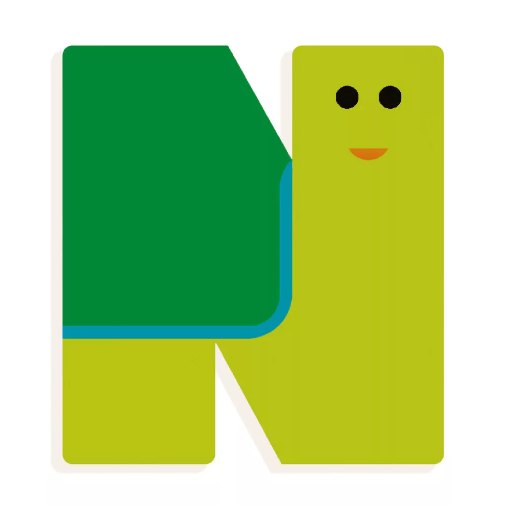 Állatdekor betű - N - Graphic animal letter fő kép