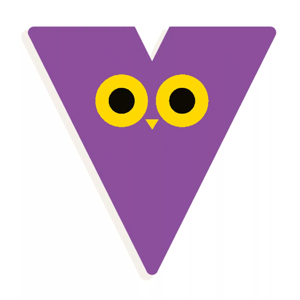 Állatdekor betű - V - Graphic animal letter fő kép