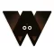 Djeco Állatdekor betű - W - Graphic animal letter, 3–5 év, Többszínű