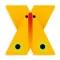 Djeco Állatdekor betű - X - Graphic animal letter, 3–5 év, Többszínű
