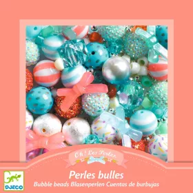 Djeco Ékszerkészítő készlet - Buborék gyöngyök, ezüst - Bubble beads, Silver, 3–5 év, Vegyes anyag