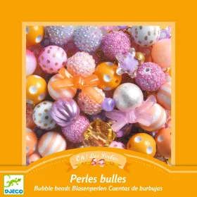 Djeco Ékszerkészítő készlet - Buborék gyöngyök, arany - Bubble beads, Gold, 3–5 év, Vegyes anyag