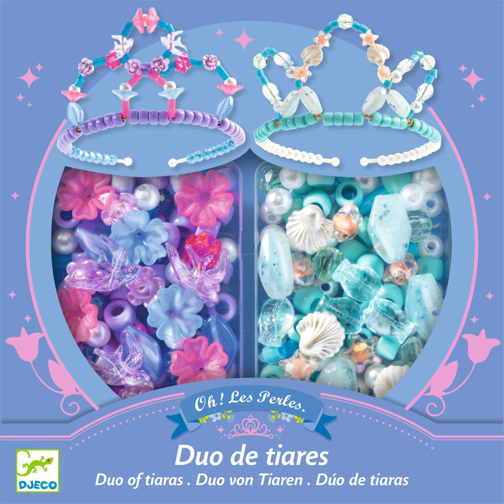 Ékszerkészítő készlet - Páros tiara, kék - Duo of tiaras, Blue – alternatív kép 2