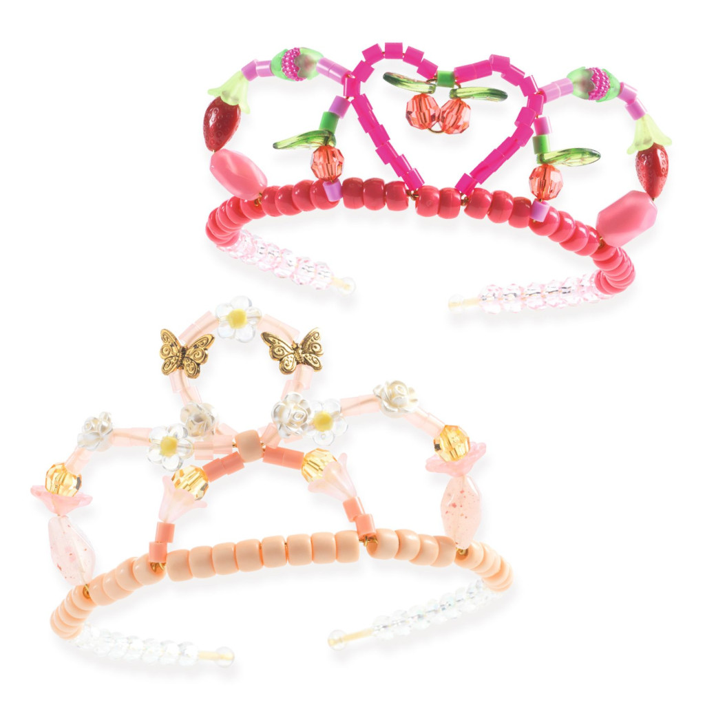 Ékszerkészítő készlet - Páros tiara, pink - Duo of tiaras, Pink – alternatív kép 1