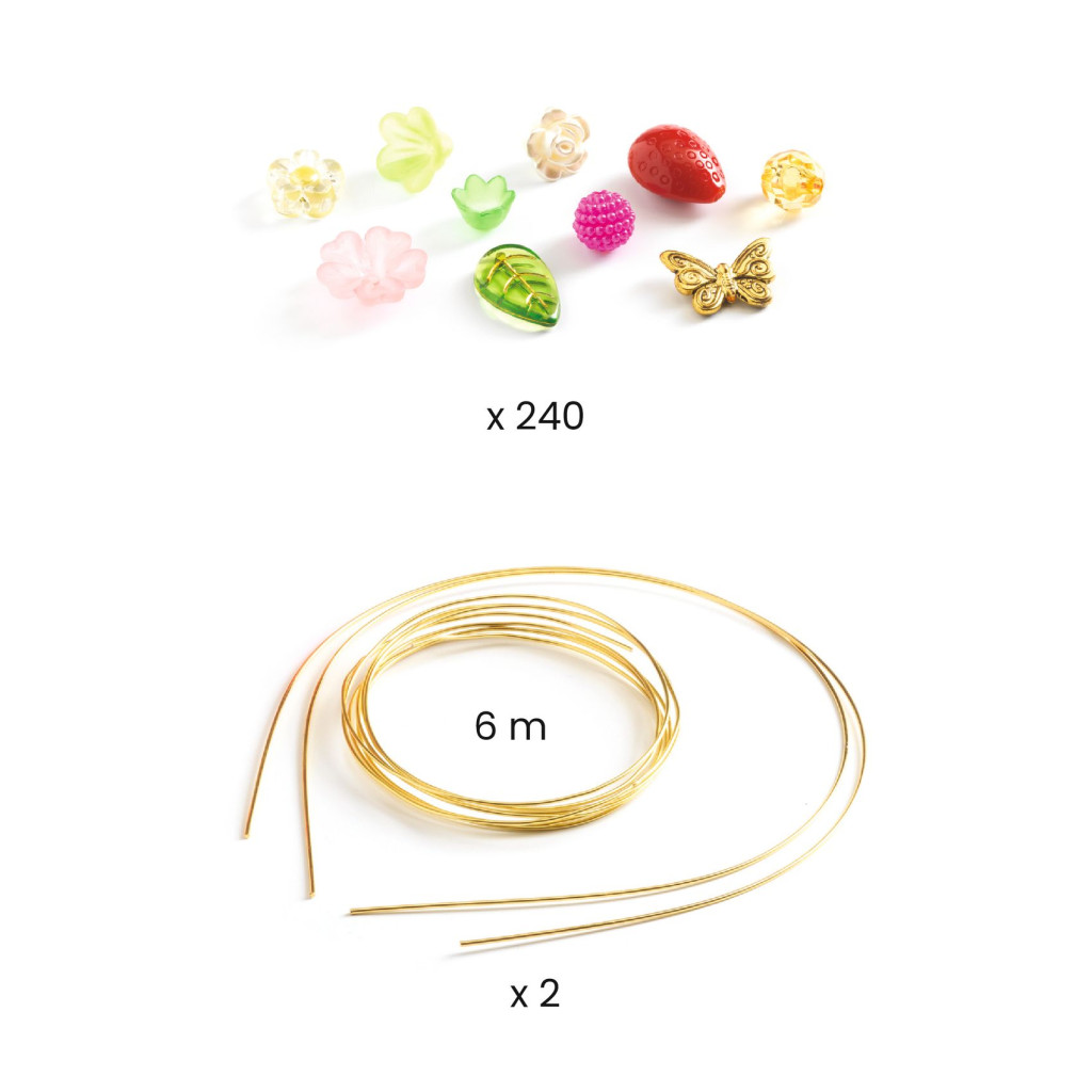 Ékszerkészítő készlet - Páros tiara, pink - Duo of tiaras, Pink – alternatív kép 2