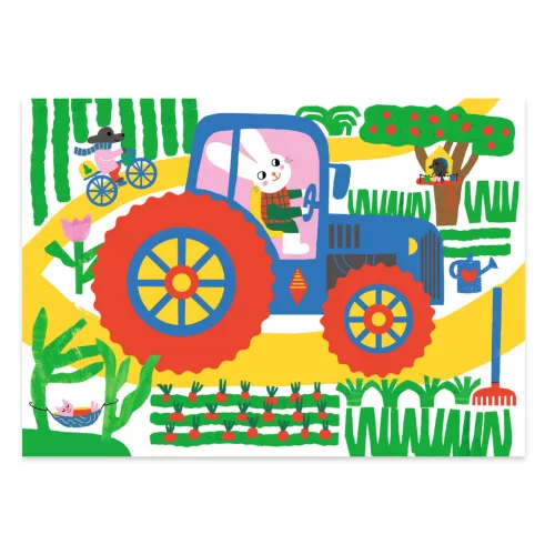 Djeco Karckép technika - Jármű felfedező - Learning about vehicles, 3–5 év, Többszínű