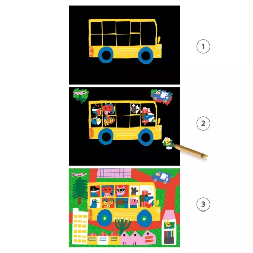 Djeco Karckép technika - Jármű felfedező - Learning about vehicles, 3–5 év, Többszínű