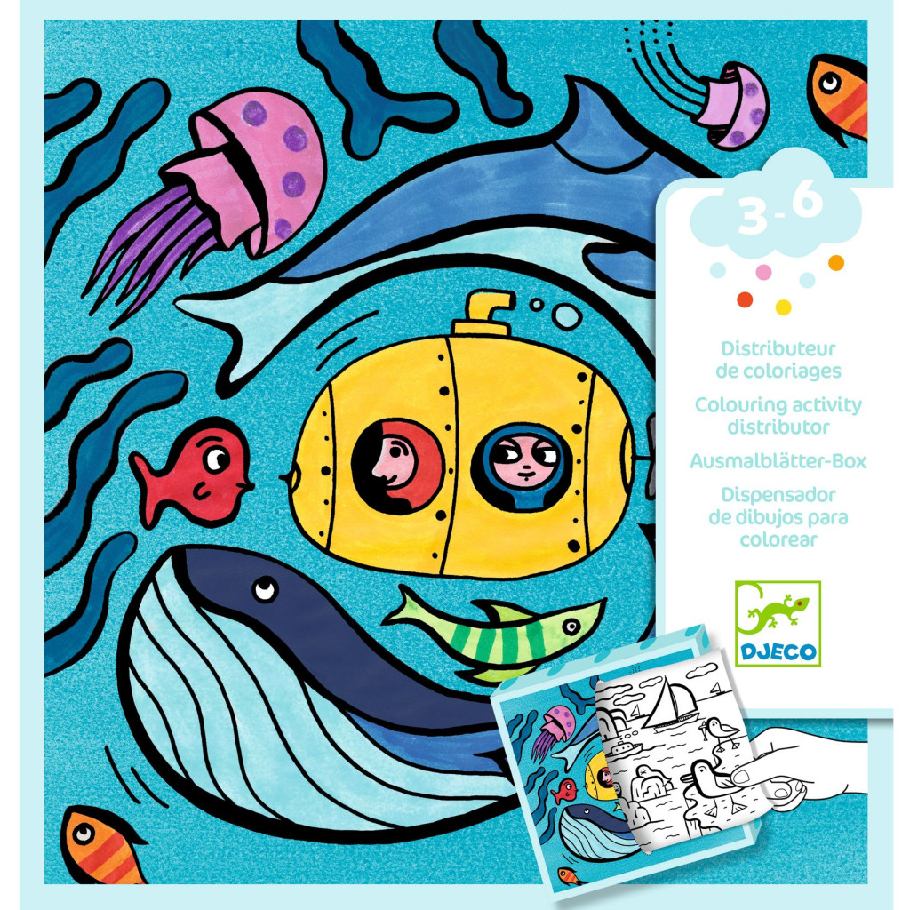 Meglepetés adagoló színező - Óceán - Coloring dispenser, Ocean – fő nézet