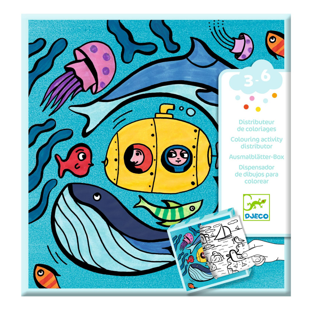 Meglepetés adagoló színező - Óceán - Coloring dispenser, Ocean – alternatív kép 1