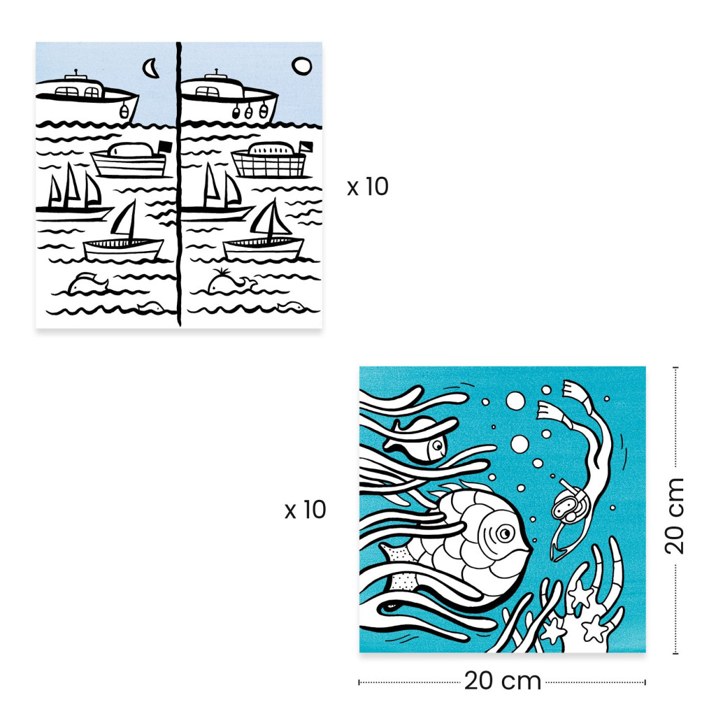 Meglepetés adagoló színező - Óceán - Coloring dispenser, Ocean – alternatív kép 2
