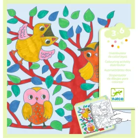 Djeco Meglepetés adagoló színező - Erdő - Coloring dispenser, Forest, 3–5 év, Többszínű
