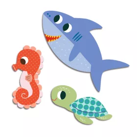 Djeco Matricák - Tenger lakói - Sea animals, 3–5 év, Többszínű