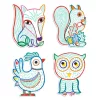 Djeco Meglepetés színező - Erdei barátok - Forest Friends, 3–5 év, Többszínű
