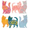 Djeco Matricázó képkészítés - Cicák és macskák - Elodie’s cute cats, 3–5 év, Többszínű