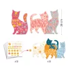 Djeco Matricázó képkészítés - Cicák és macskák - Elodie’s cute cats, 3–5 év, Többszínű