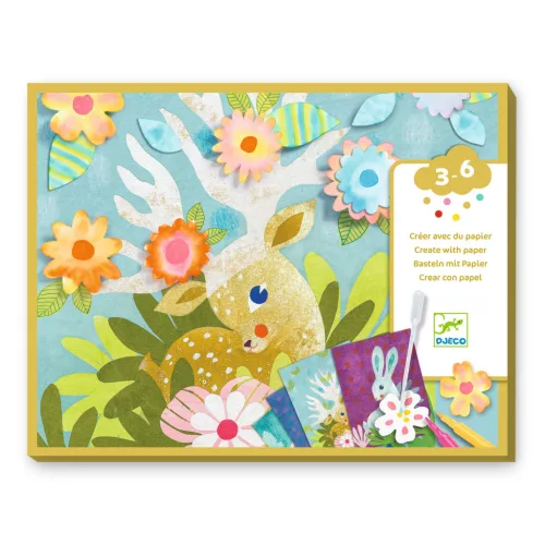 Djeco Itatóspapír színező - Csak kreatívan - With blotting paper, 3–5 év, Többszínű