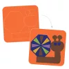 Djeco Kollázs műhely - Puha képek filcmatricákkal - Soft creations, 3–5 év, Többszínű