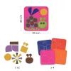 Djeco Kollázs műhely - Puha képek filcmatricákkal - Soft creations, 3–5 év, Többszínű