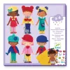 Djeco Papírbaba öltöztető - Fiúk-lányok - Soft dress-up, 0–2 év, Többszínű