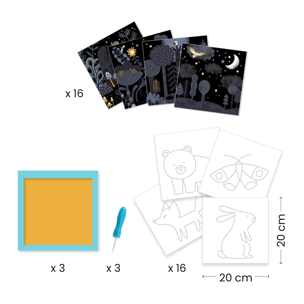 Lyukasztós képkészítés - Éjszakai állatok - Image reveal – alternatív kép 3