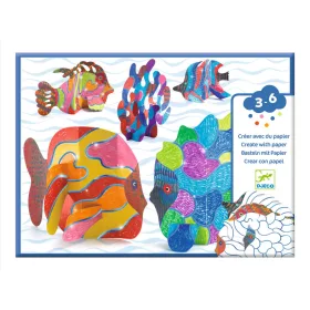 Djeco Színező készlet - A hullámok alatt - Under the waves, 3–5 év, Többszínű