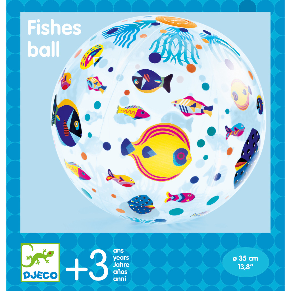 Felfújható labda, ∅ 35 cm - Halacskák - Fishes ball – alternatív kép 1