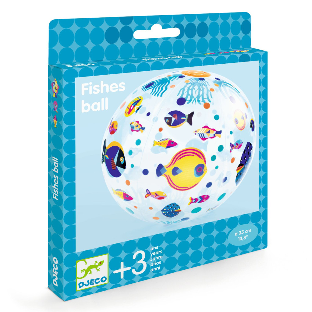 Felfújható labda, ∅ 35 cm - Halacskák - Fishes ball – alternatív kép 2