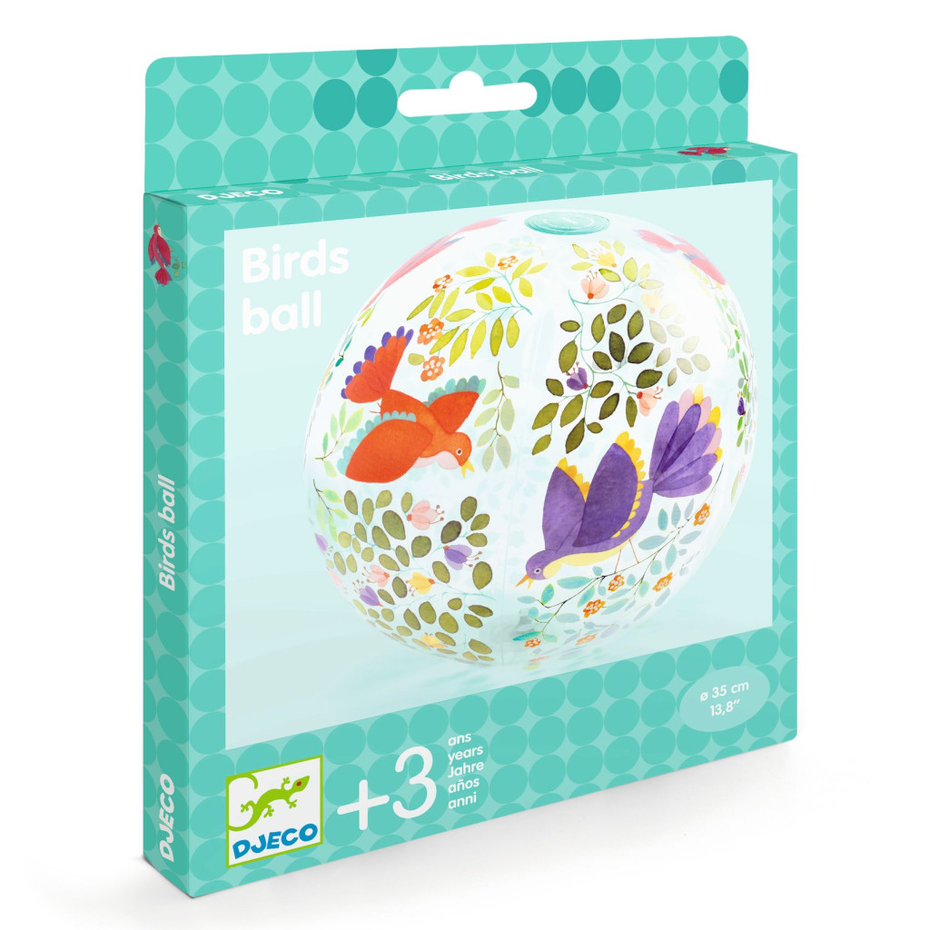 Felfújható labda, ∅ 35 cm - Madárkák - Birds ball – alternatív kép 3