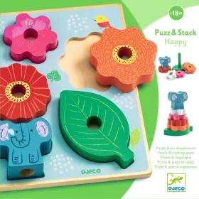   Formaillesztő és toronyépítő - Vidám - Puzz & Stack Happy