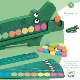 Djeco Memóriajáték - Színre szín kroki - Crococroc, 3–5 év, Többszínű