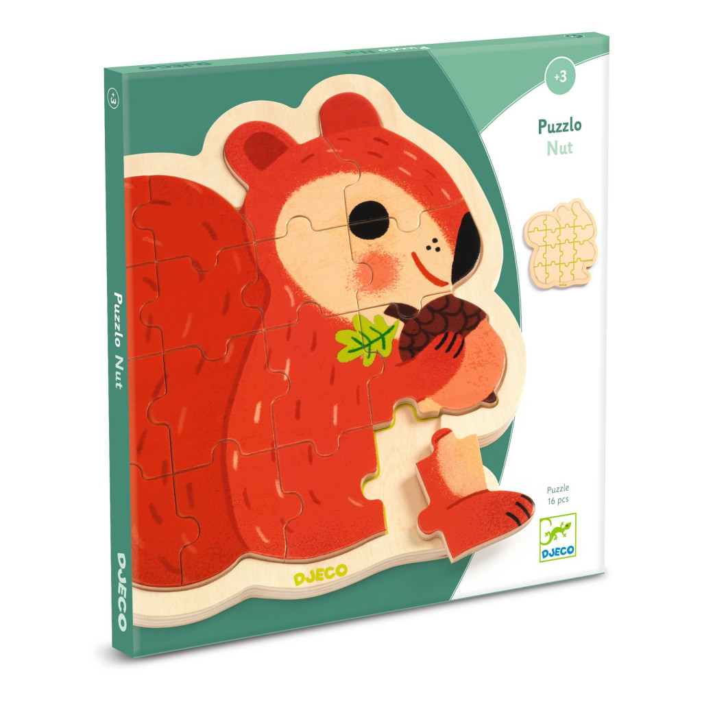Fa puzzle - Mókus, 16 db-os - Puzzlo Nut – fő nézet