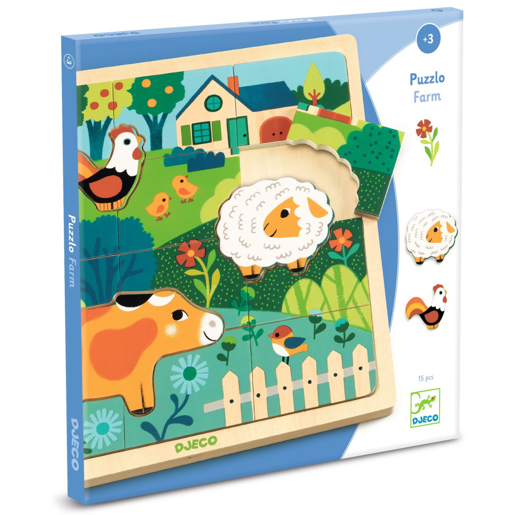 Formaillesztő, formaberakó - Tanyasi állatok - Puzzlo farm – fő nézet