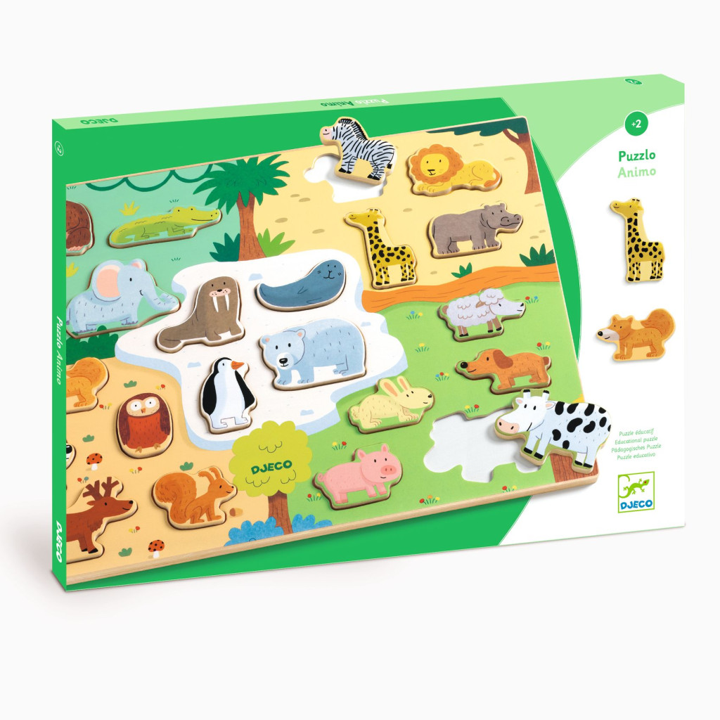 Formaillesztő, formaberakó - Állati formák - Puzzlo Animo – fő nézet