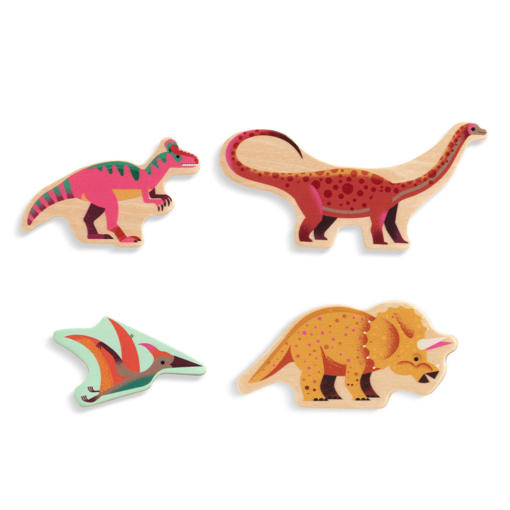 Formaillesztő, formaberakó - Színes dínók - Puzzlo Dino – alternatív kép 3