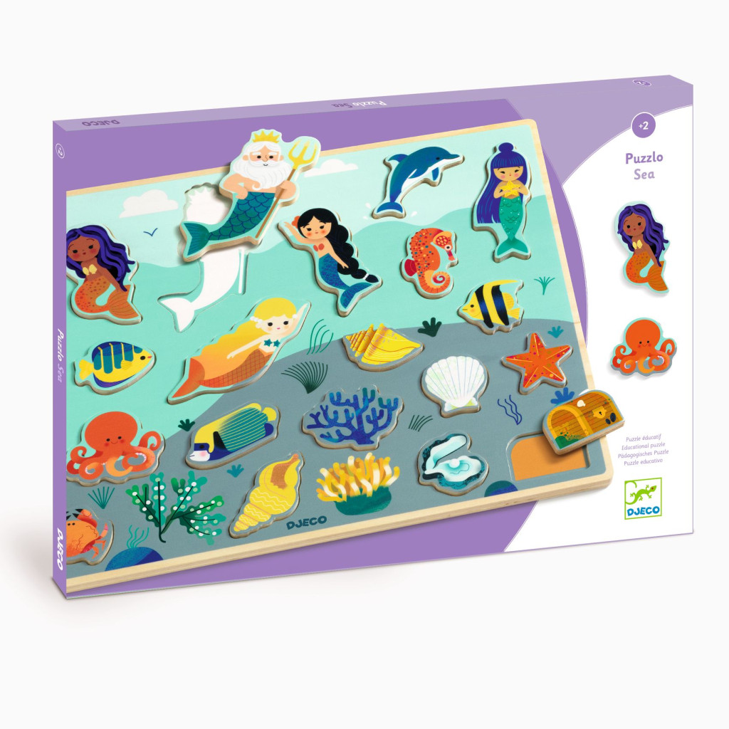 Formaillesztő, formaberakó - Tengeri alakok - Puzzlo Sea – fő nézet
