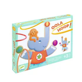 Djeco Célba dobó játék - Hullahopp - Oola Hoop, 3–5 év, Többszínű