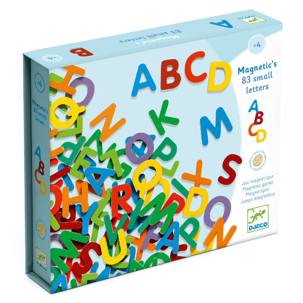 Mágneses betűkészlet - Színes nagybetűk - 83 small letters – fő nézet