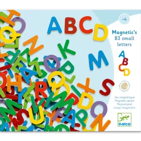   Mágneses betűkészlet - Színes nagybetűk - 83 small letters