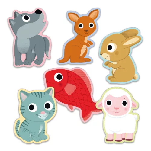 Djeco Kártyajáték - Utánzoo - Little Mime, 3–5 év, Többszínű