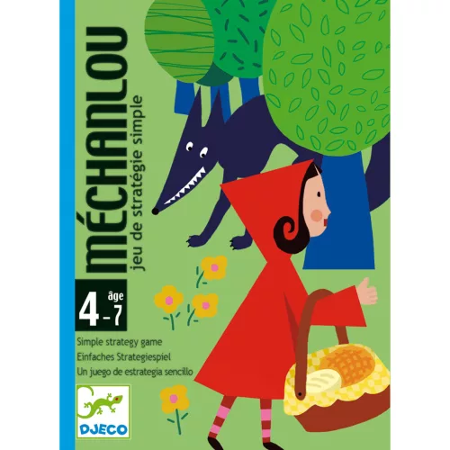 Djeco Kártyajáték - Piroska kód - Méchanlou, 3–5 év, Papír / Karton