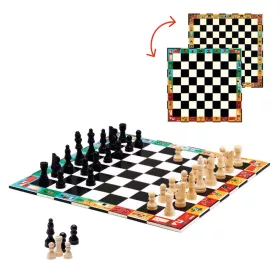   Társasjáték klasszikus - Sakk, Kínai sakk és Dáma - Chess+Checkers