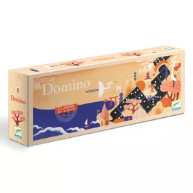 Djeco Társasjáték klasszikus - Domino, 6–8 év, Többszínű